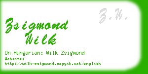 zsigmond wilk business card